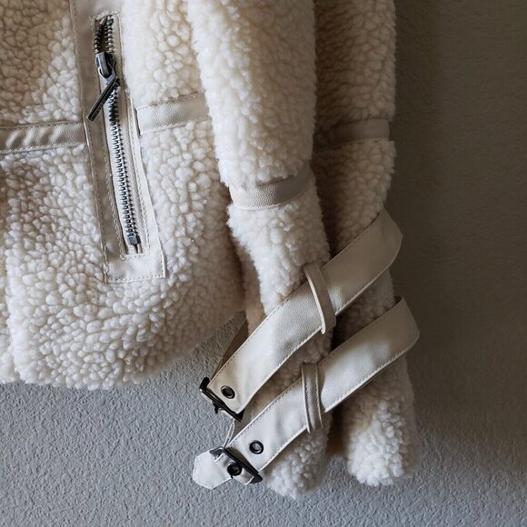 Serena Williams High Waist Faux Sherpa Full Zip Jacket Signature Statement 2XL - Picture 9 of 16